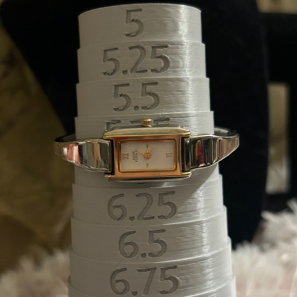 Anne Klein II Two-Tone Rectangular Face Bracelet … - image 6